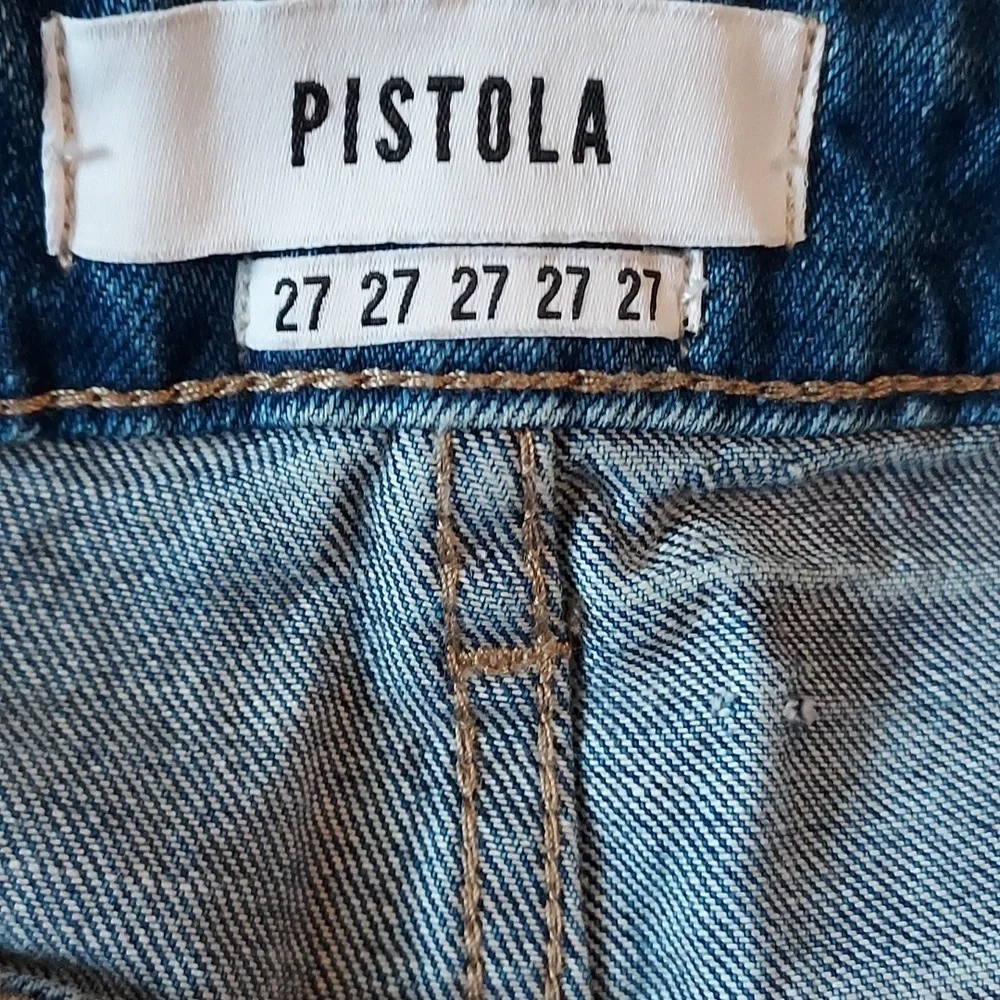 Pistola Distressed Jeans shorts Medium Wash Sz-27  NWOT